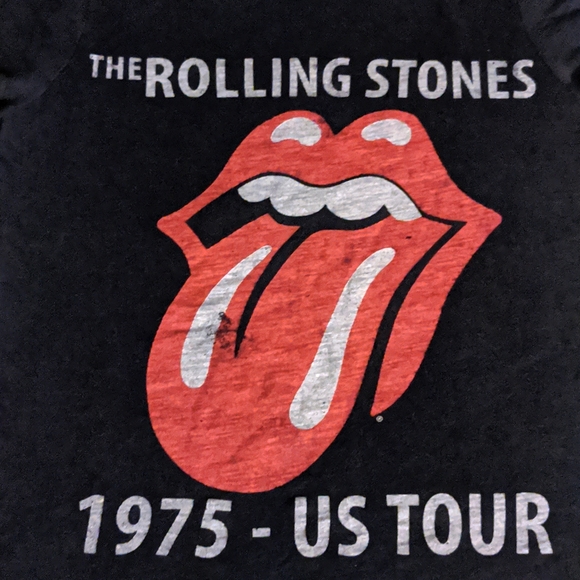 the Rolling Stones Tops - Rolling Stones 1975-US TOUR women's top